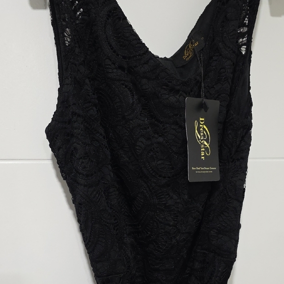 Elegant Black Lace Wedding Dress - Picture 7 of 7